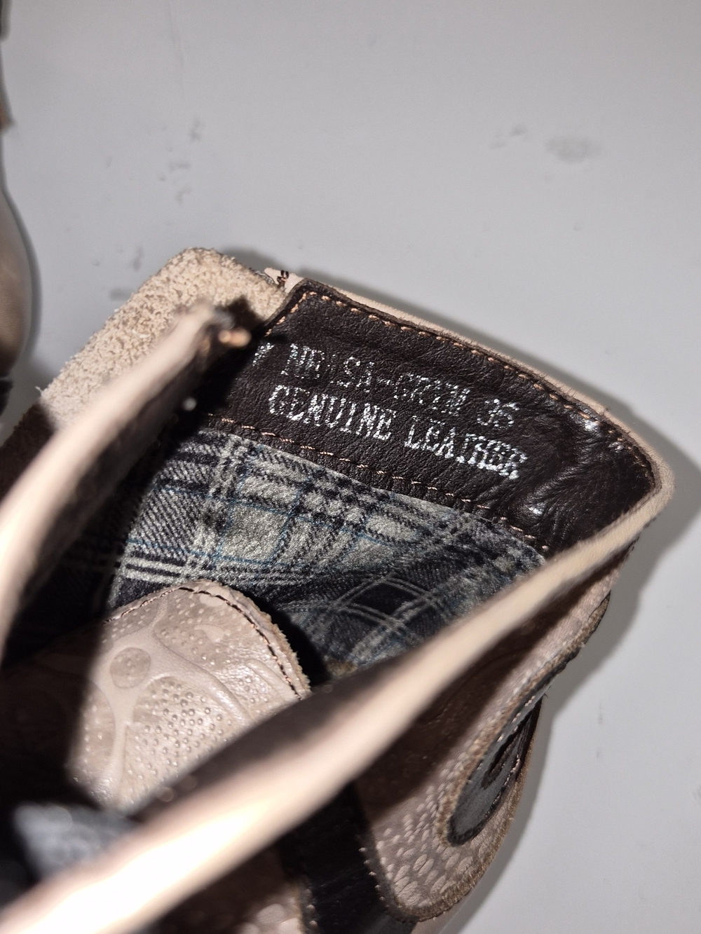 L’Artiste by Spring Step Lace-Up Ankle Boots Taupe Black EU 36 US 5.5-6 - Picture 14 of 16